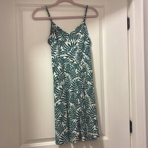Tropical Green Dress with POCKETS